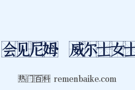 会见尼姆·威尔士女士是什么意思的图片